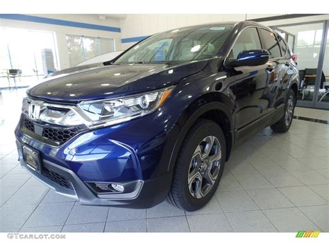 2018 Obsidian Blue Pearl Honda CR-V EX AWD #125622327 Photo #9 ...