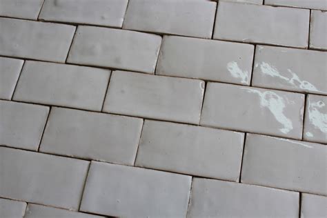 Hand-made white glazed Terra cotta Tiles | BCA Antique Materials