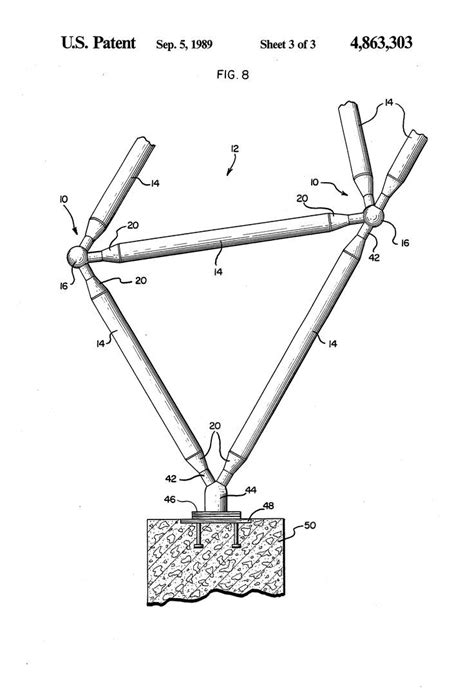 Structural joint members for space frame system US 4863303 A # ...