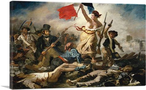 Liberty Leading the People by Eugene Delacroix, Canvas Art Print, la ...