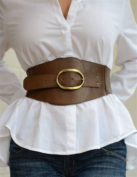 Wide Corset Belt Leather Corset Belt Womens Leather Belt Plus | Etsy ...