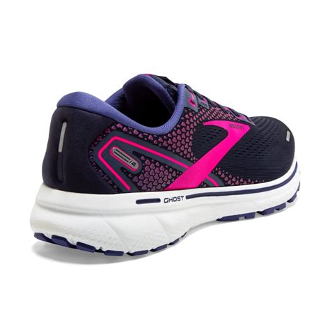 Brooks Ghost 14 Ladies Neutral Road Running Shoes Peacoat Pink white ...