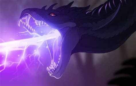 Download Purple Lightning Dragon Wallpaper | Wallpapers.com