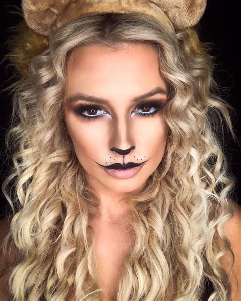 Lion lioness Halloween makeup cat Halloween makeup Lion Halloween, Cat ...