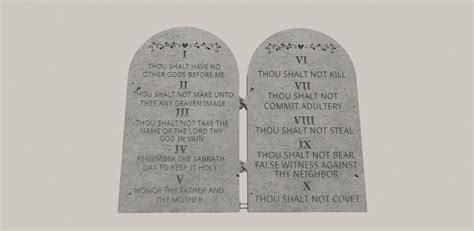 Ten Commandments Tablets