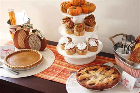 Thanksgiving Dessert Table Decorating on a Budget | Sunny Day Family