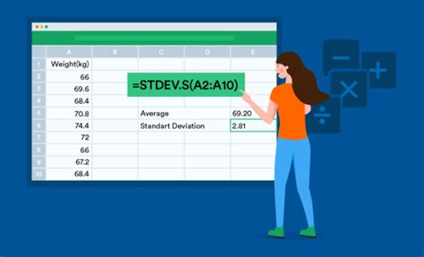 Easy Steps calculation how to find the sample standard deviation in ...