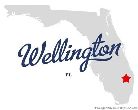 Map of Wellington, FL, Florida