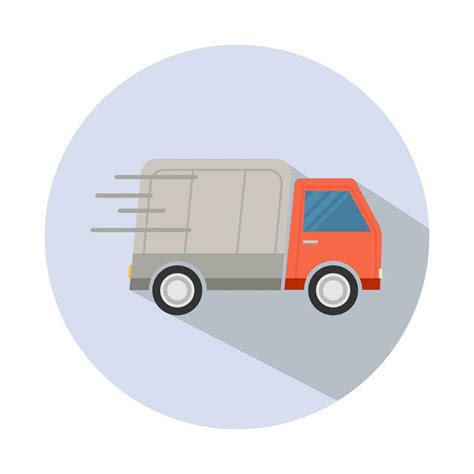 Delivery truck. Colorful fast delivery concept. Isolated vector logo ...