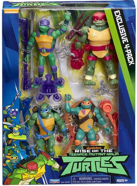 Rise Of The Teenage Mutant Ninja Turtles 4 Pack Of Brothers Wholesale