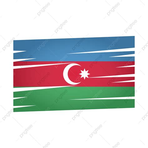 Azerbaijan Flag Clipart Hd PNG, Azerbaijan Flag Vector With Transparent ...