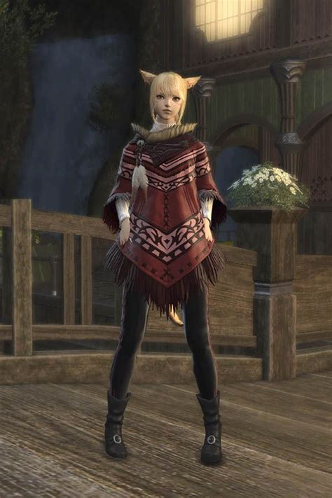 FFXIV glamour: Barde (Bard BRD) Outfit – Kaschmir Poncho (Cashmere ...