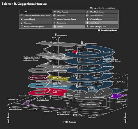 Guggenheim interactive map | Museum plan, Guggenheim museum, Museum ...