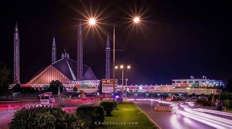 The spectacular night view of Faisal Mosque 😍😍 The Amazing city💞💞 ️IM ️ ...