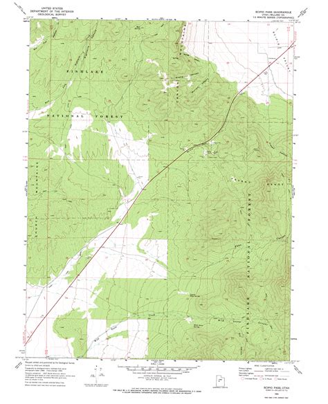 Scipio Pass, UT Topographic Map - TopoQuest