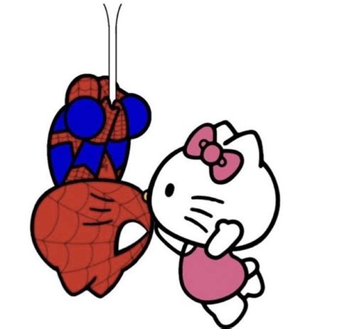 Spider-Man x Hello Kitty | Kitty drawing, Hello kitty pictures, Hello ...