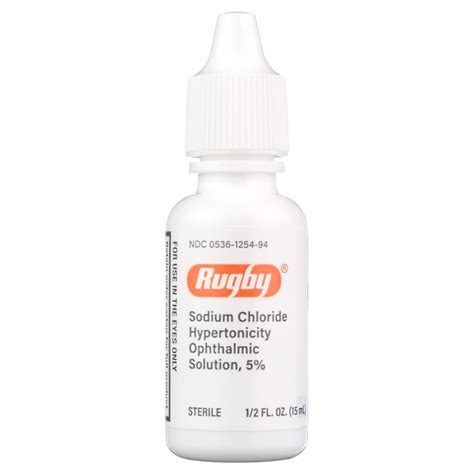 Buy Rugby Sodium Chloride Ophthalmic Solution Eye Drops 5% 15mL Online ...