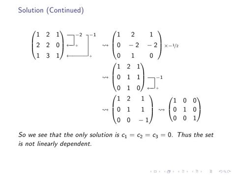 Lesson 12: Linear Independence