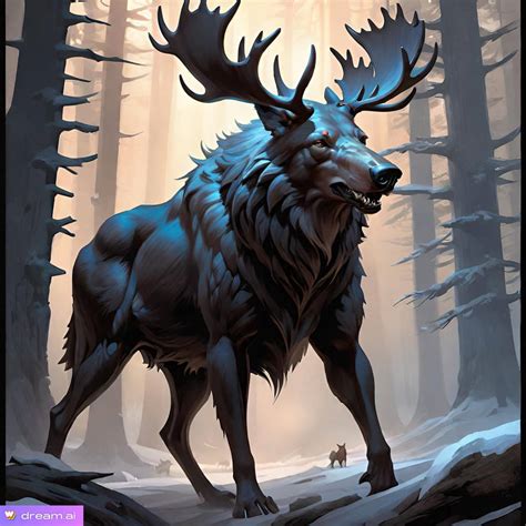 Wolf/ Moose Hybrid by Sostitanic1912 on DeviantArt