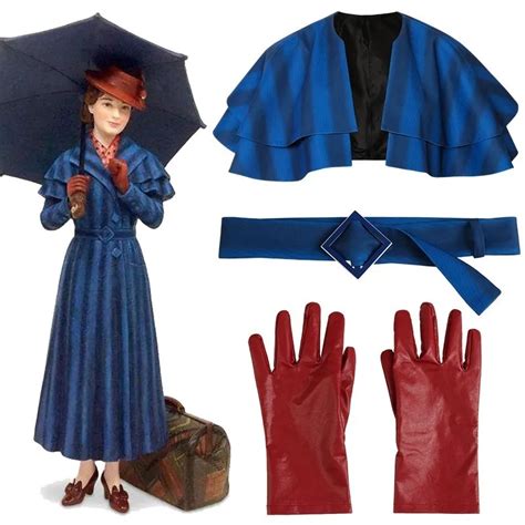 Mary Poppins Returns Cosplay Mary Poppins Julie Andrews Edwards Costume ...