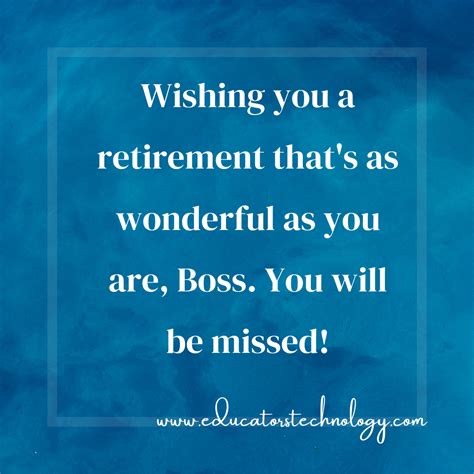 Best Retirement Wishes and Messages for Your Beloved Boss - Educators ...