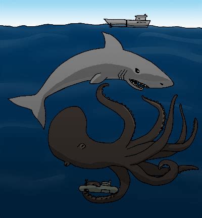 Mega shark vs giant octopus by Gillus99 on DeviantArt