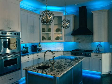 Full Color LED under cabinet kitchen accent Lighting By RailTech LED ...