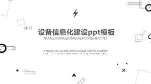 Equipment information construction ppt template PowerPoint Templates ...