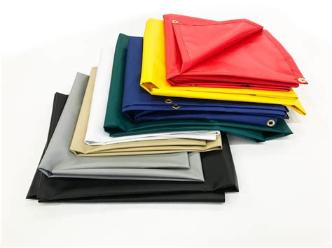 Heavy Duty Vinyl Tarps - 13 oz Flame Retardant