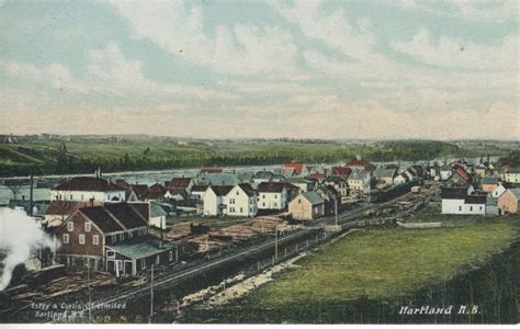 Hartland NB New Brunswick ~ Town View ~ Estey & Curtis Co. Vintage ...