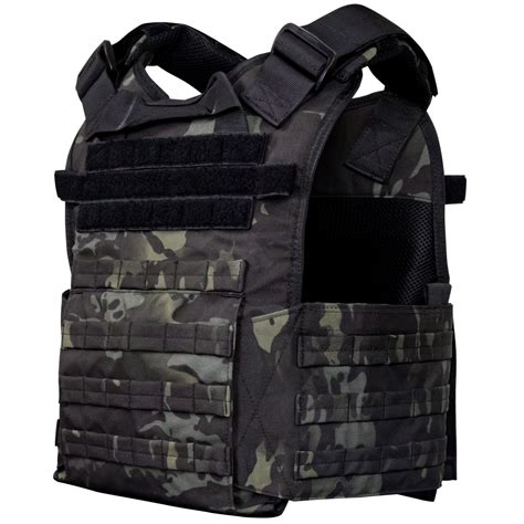 Plate Carrier - Black Multi-cam | High-Quality Molle Armor Plate Carri ...