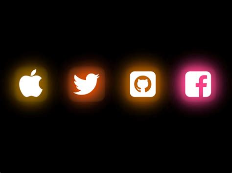 CSS Animated Glowing Social Icons — CodeHim