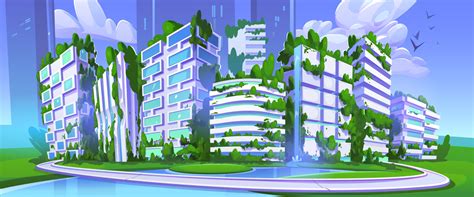 Futuristic smart city with eco buildings 20869224 Vector Art at Vecteezy