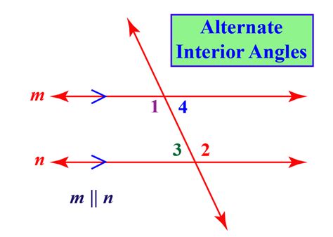 Alternate interior angles theorem - Cuemath