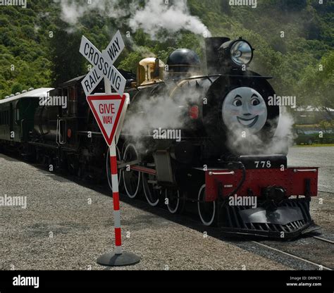 Kingston Flyer - a preserved steam locomotive in New Zealand about to ...