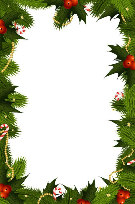 Transparent Christmas PNG Border Frame | Gallery Yopriceville - High ...