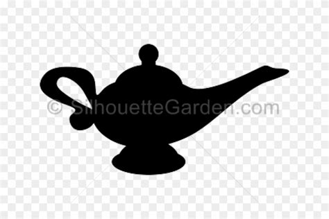 Genie Lamp Aladdin Silhouette Clipart (#5150268) - PikPng