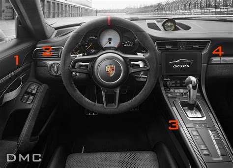 Porsche 991 GT3 RS Carbon Fiber Interior Dashboard Panels & Center ...