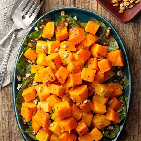 Roasted Butternut Squash Salad with Caramelized Pumpkin Seeds Recipe ...