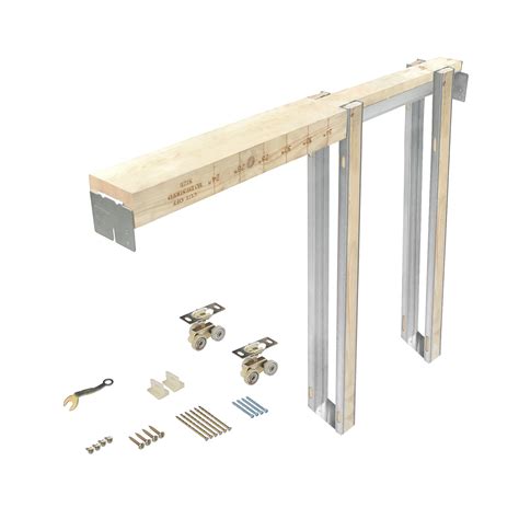 DIYHD Sliding Pocket Door Frame and Rolling Hardware for 2X4 Studs Wall ...