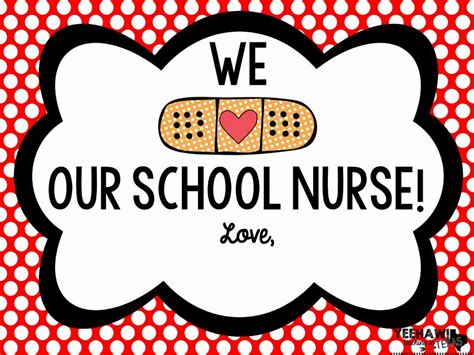 National School Nurse Day Freebie - Sarah Chesworth