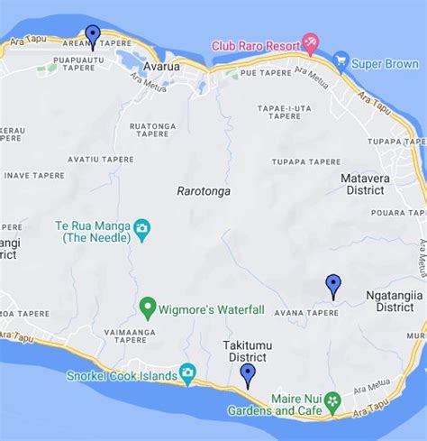 Rarotonga - Google My Maps