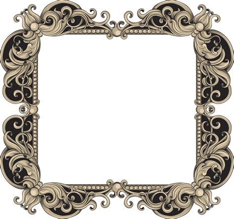 Vintage Frame Vector Element Royalty-Free Stock Image - Storyblocks