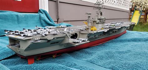 USS Nimitz CVN68 1975 Aircraft Carrier -- Plastic Model Military Ship ...