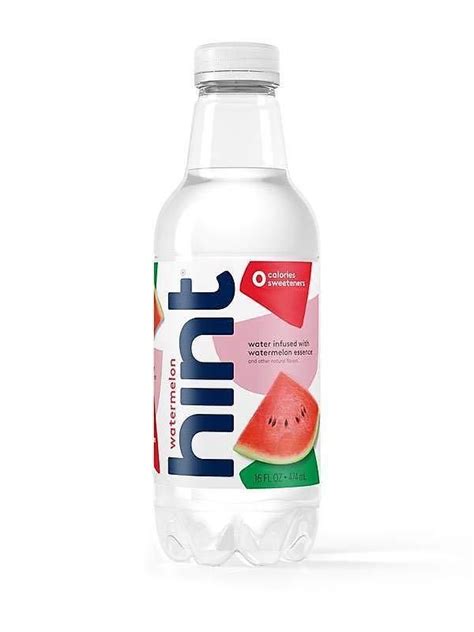 Hint provides unsweetened flavored water that hydrates without calories ...