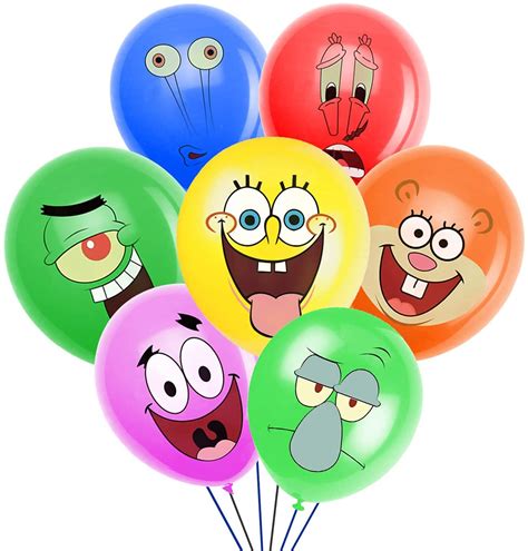 Buy Spongebob Theme Party Balloons Spongebob Patrick Sandy Cheeks Mr ...