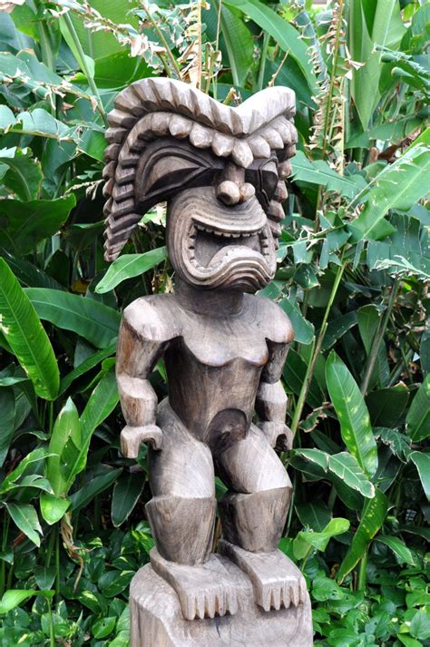 Tiki, Cultural Center, Oahu, Hawaii | Tiki art, Tiki, Bronze sculpture