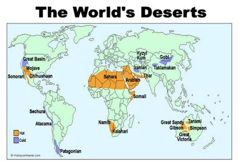 Map of the World's Cold Deserts