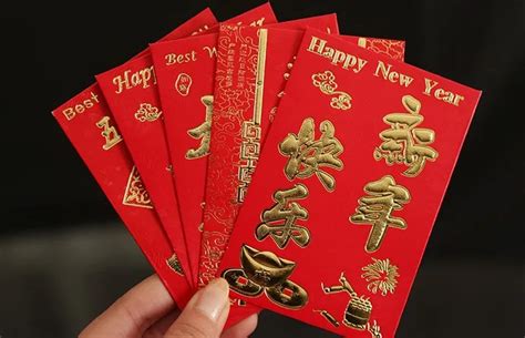 100pcs/lot Mixed Patterns Quality chinese new year red envelope gift ...