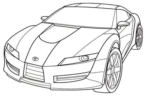 Toyota Car Coloring Pages Printable Coloring Pages